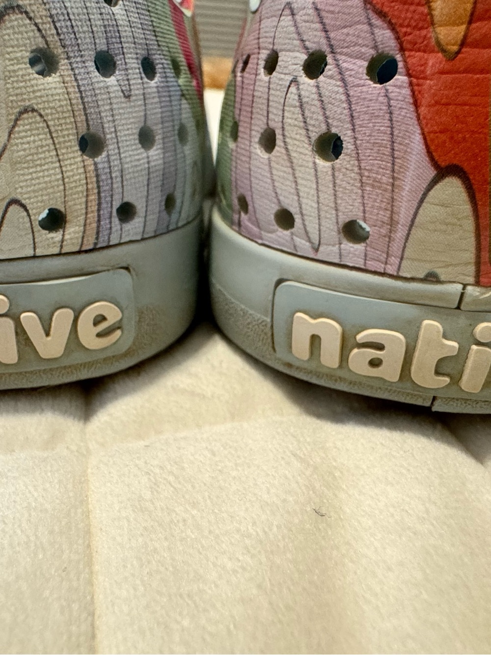 Native Shoes Jefferson Sugarlite Pastel Multi-Pattern Slip-On Sneakers - Picture 3 of 6